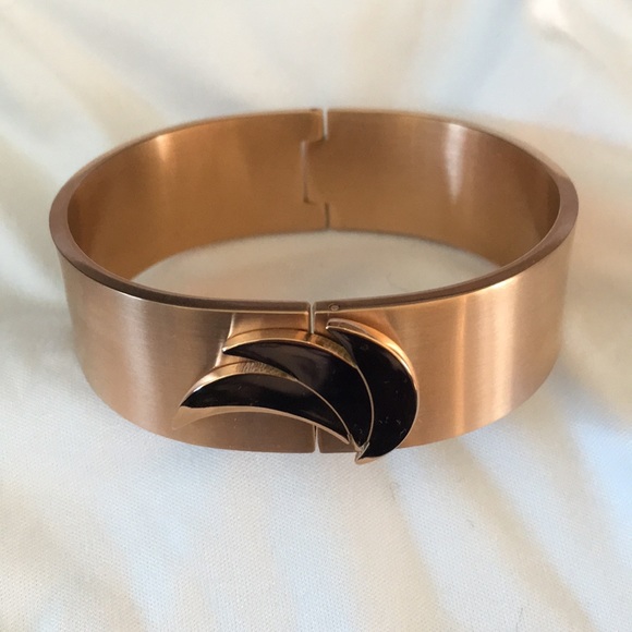 Euforia Brushed Rose Gold Bangle - Picture 2 of 7